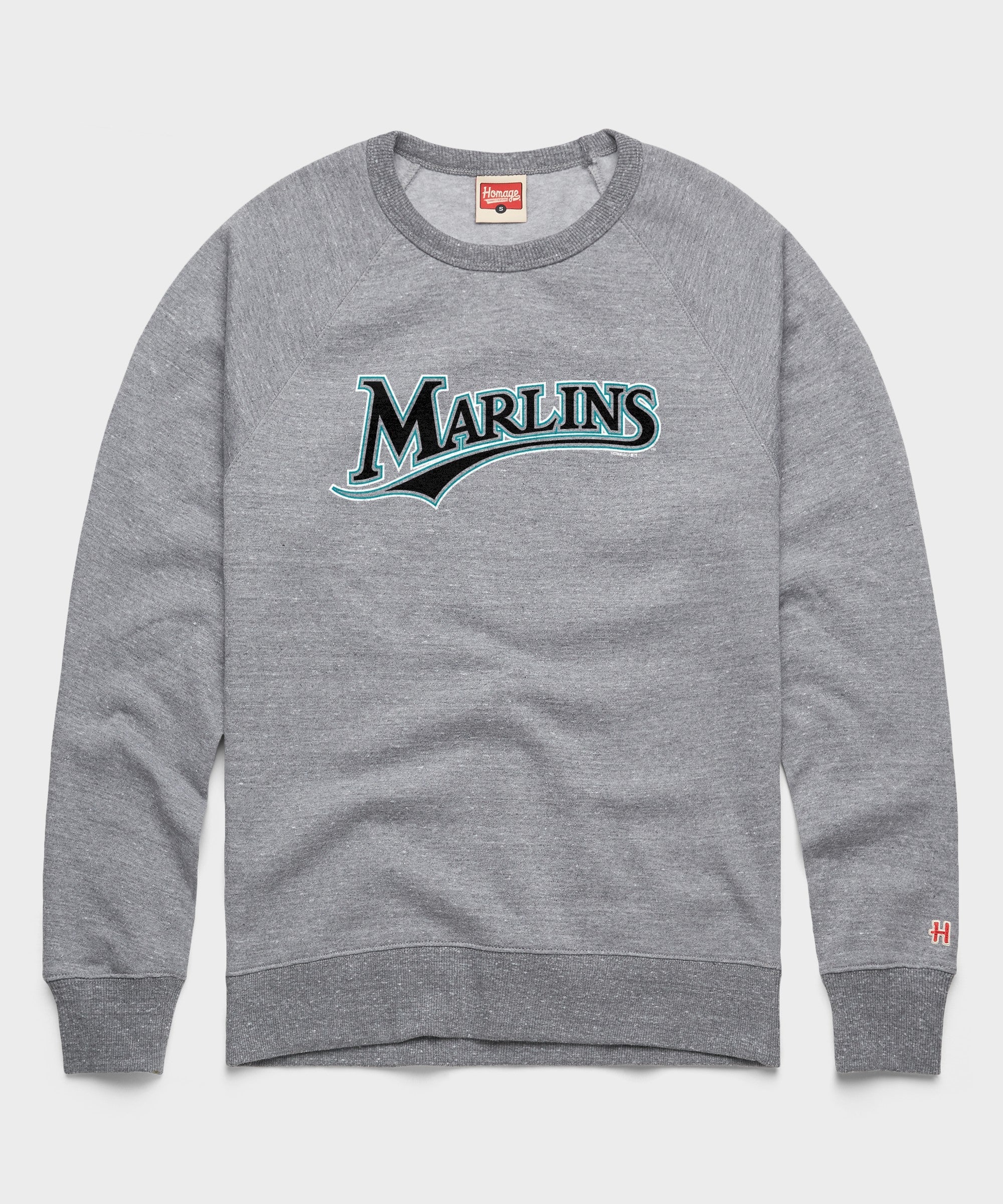 florida marlins jersey logo '93 crewneck