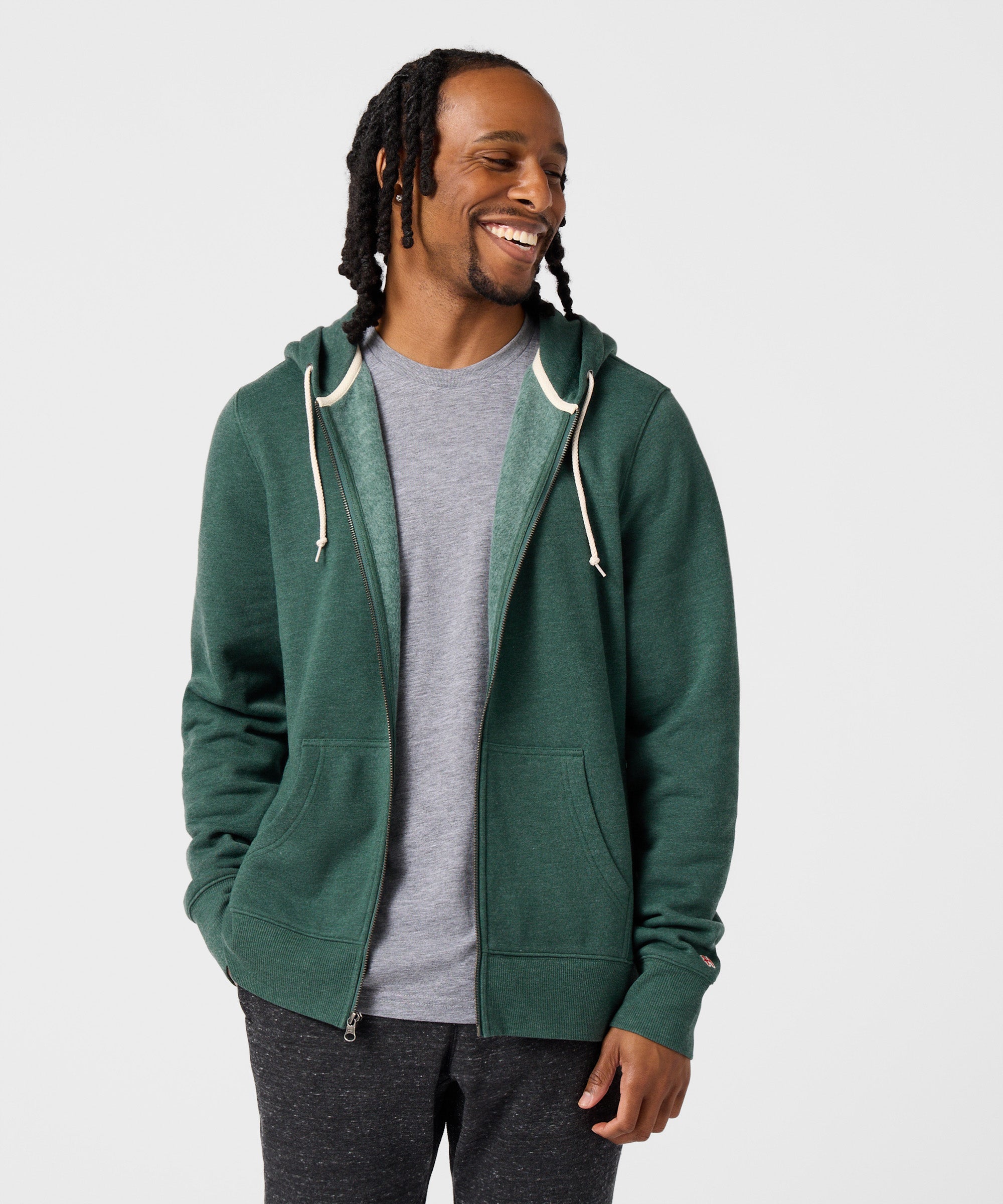 Go-To Full Zip Hoodie Pine