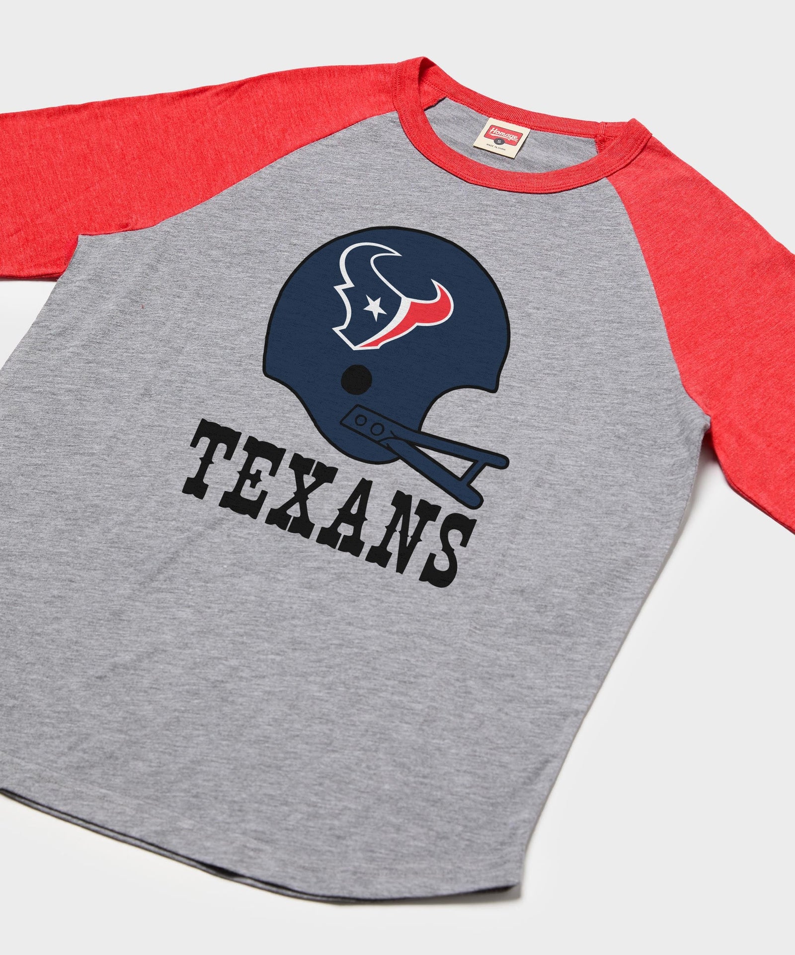 houston texans big helmet raglan