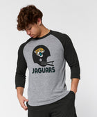 jacksonville jaguars big helmet raglan
