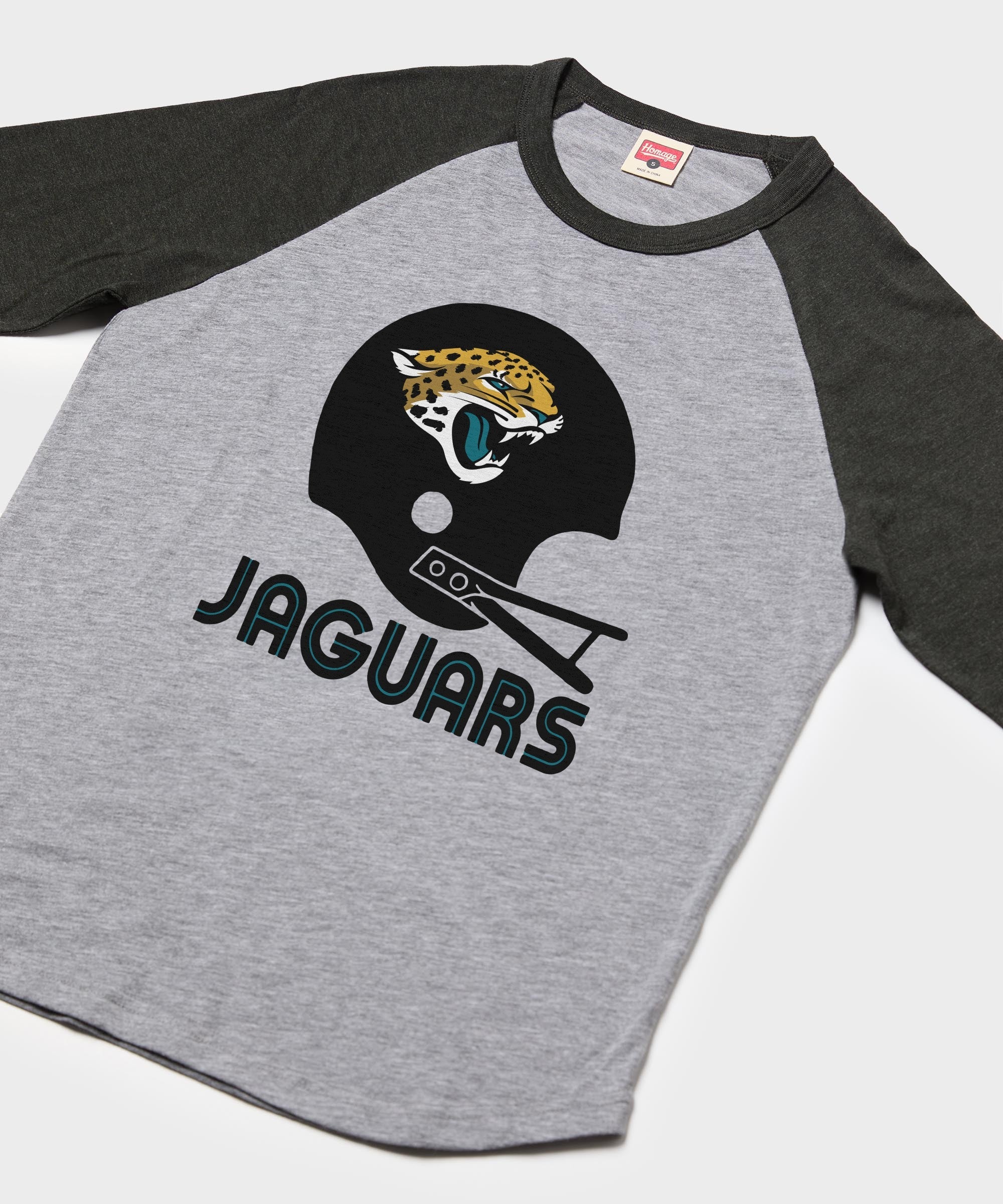 jacksonville jaguars big helmet raglan