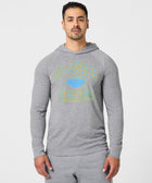 los angeles chargers gridiron lightweight hoodie