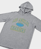 los angeles chargers gridiron lightweight hoodie