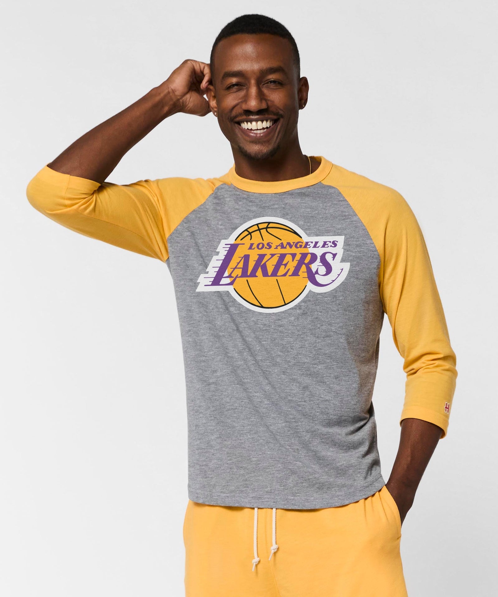 los angeles lakers logo raglan