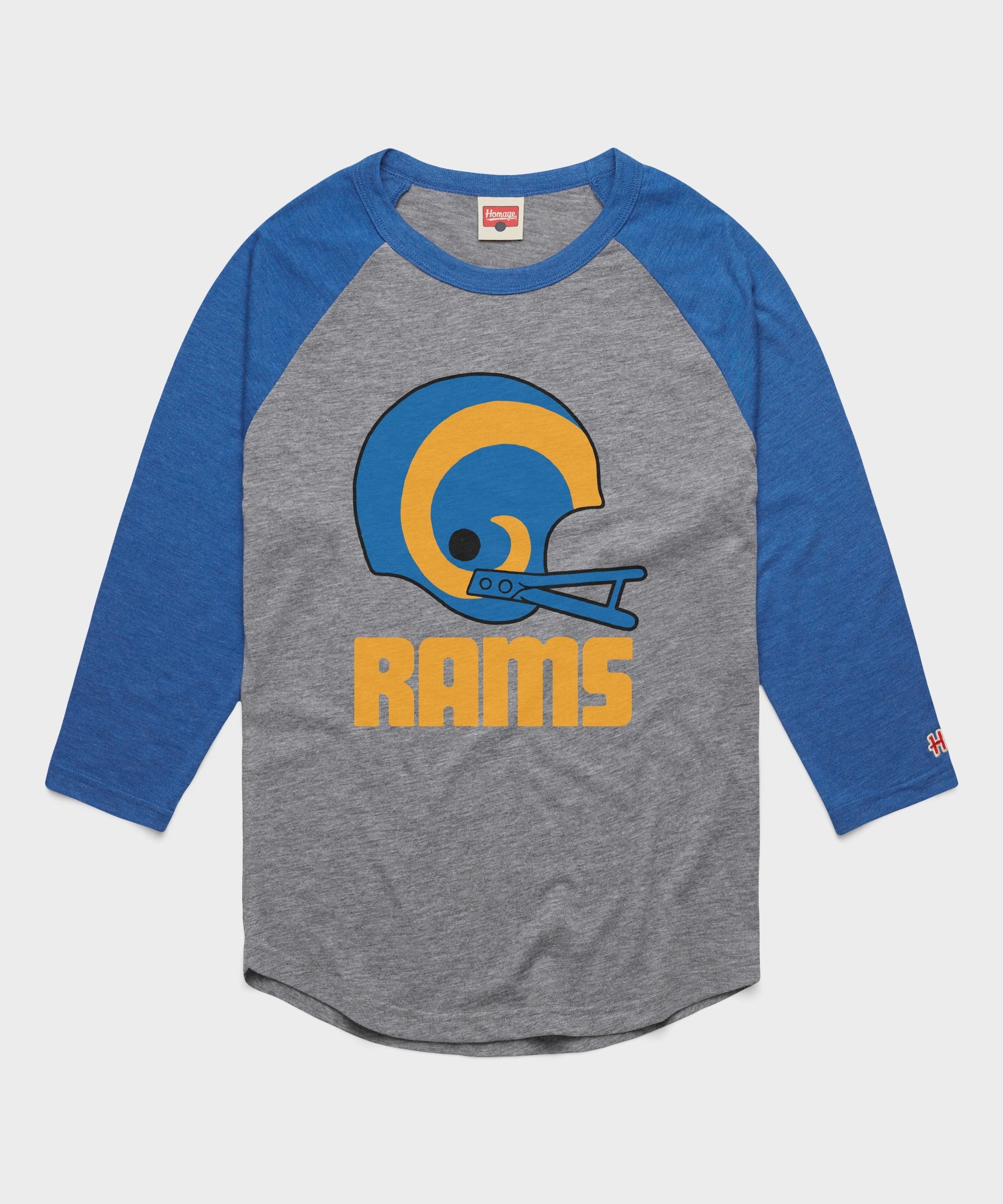 Los Angeles Rams Big Helmet Raglan | Officially Licensed Los Angeles ...
