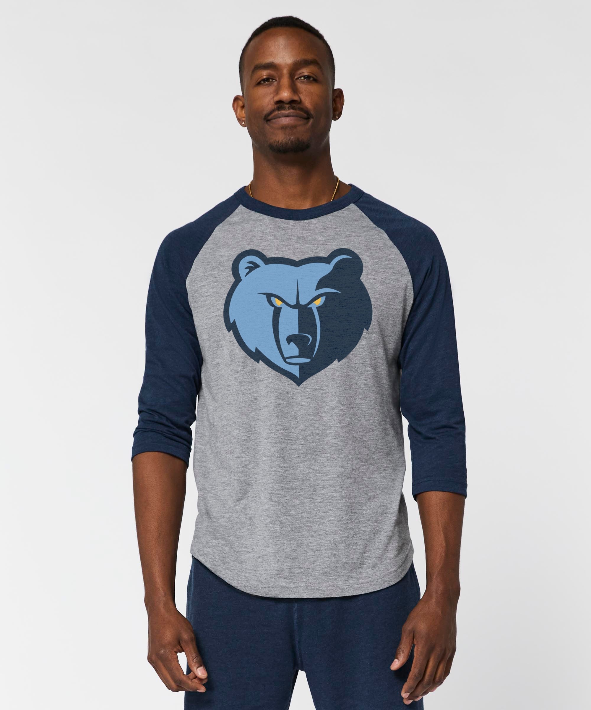 memphis grizzlies logo raglan
