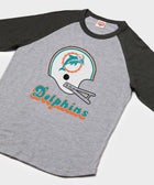 miami dolphins big helmet raglan