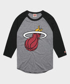 miami heat logo raglan