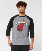 miami heat logo raglan