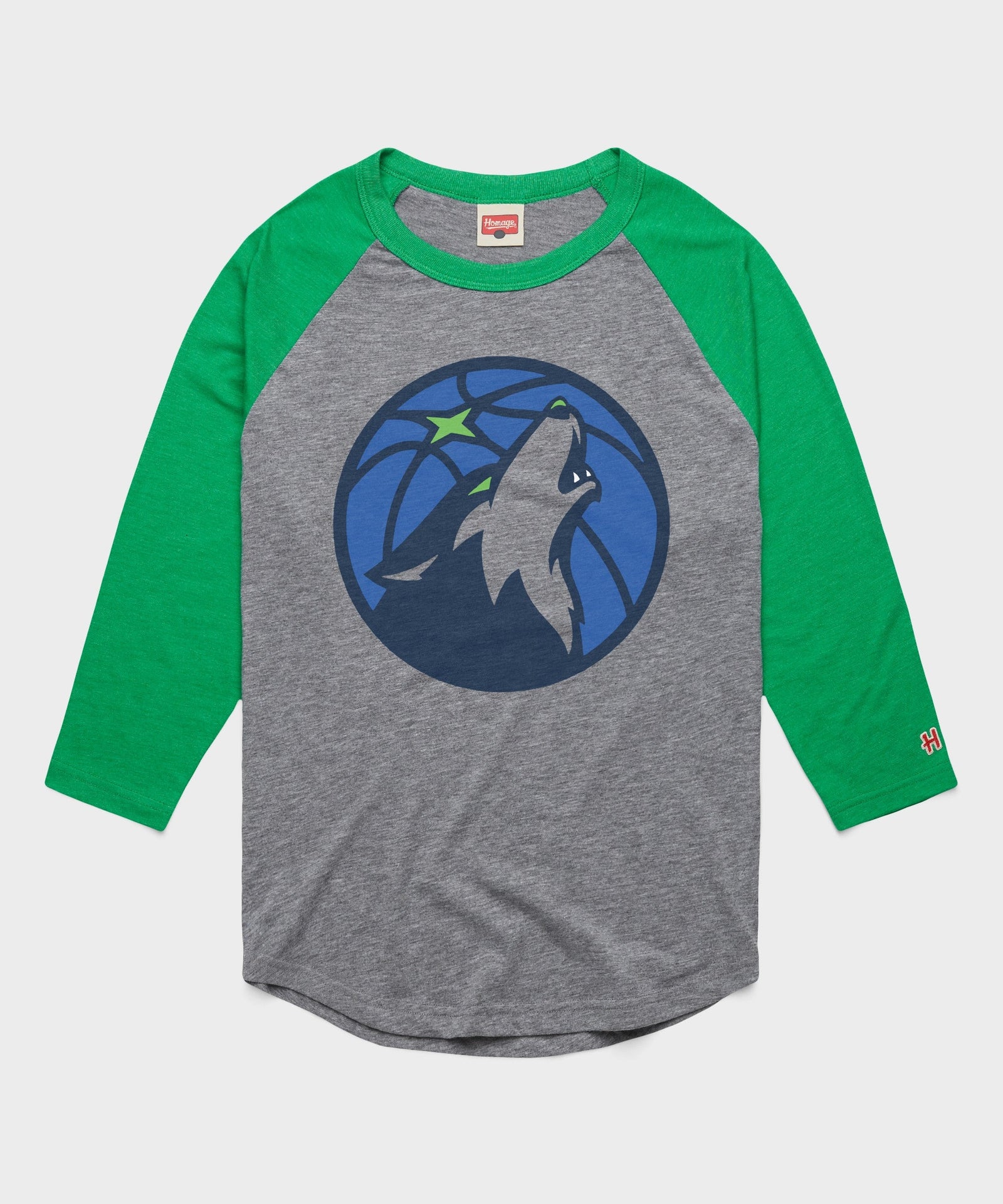 minnesota timberwolves logo raglan