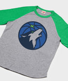 minnesota timberwolves logo raglan
