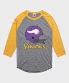 minnesota vikings big helmet raglan