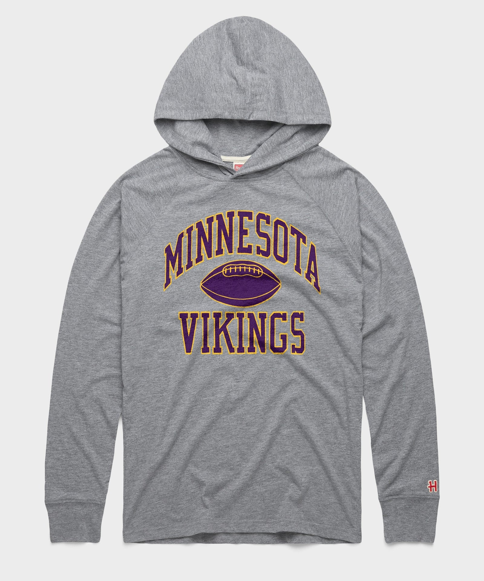 minnesota vikings gridiron lightweight hoodie