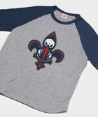 new orleans pelicans logo raglan