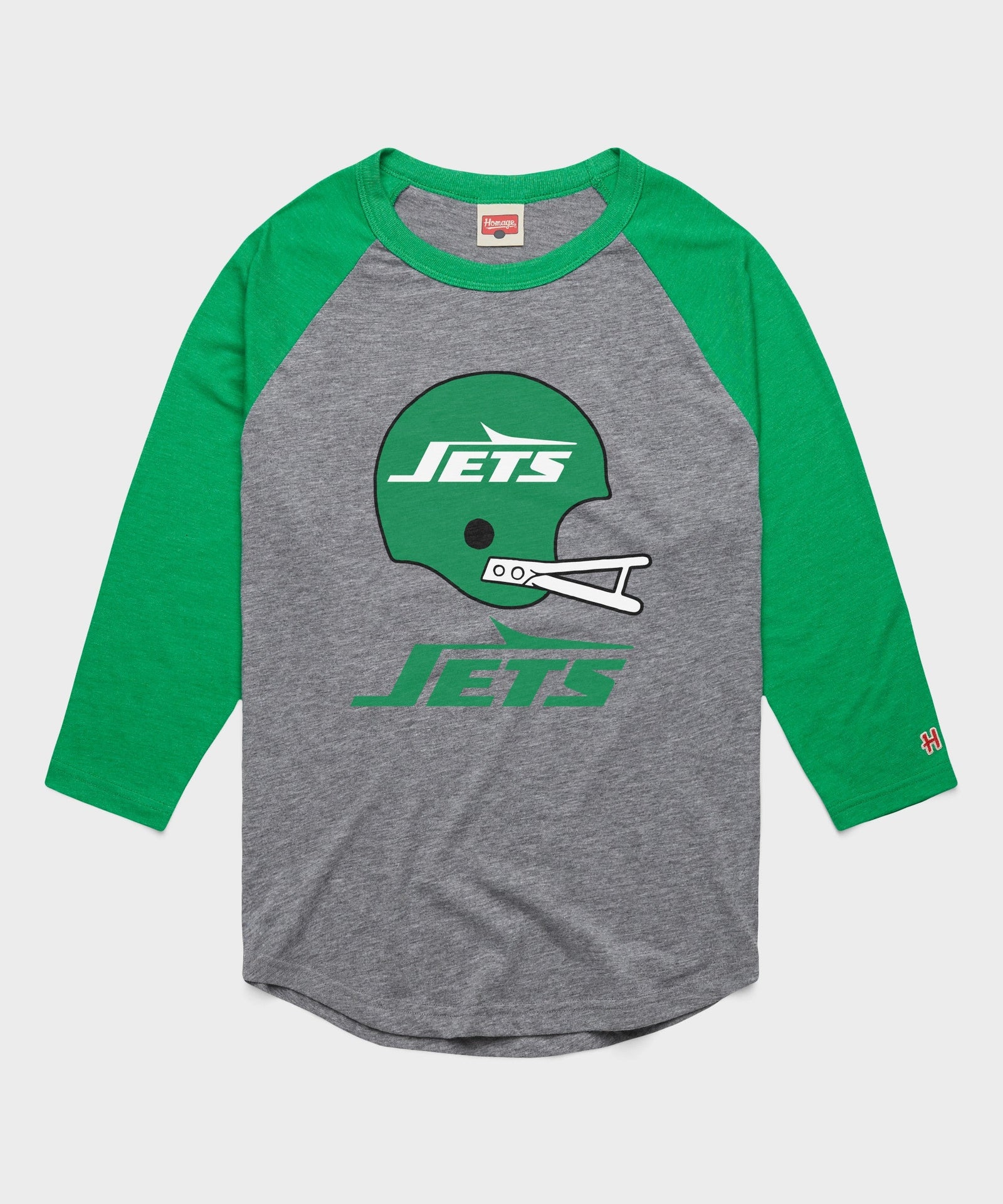 new york jets big helmet raglan