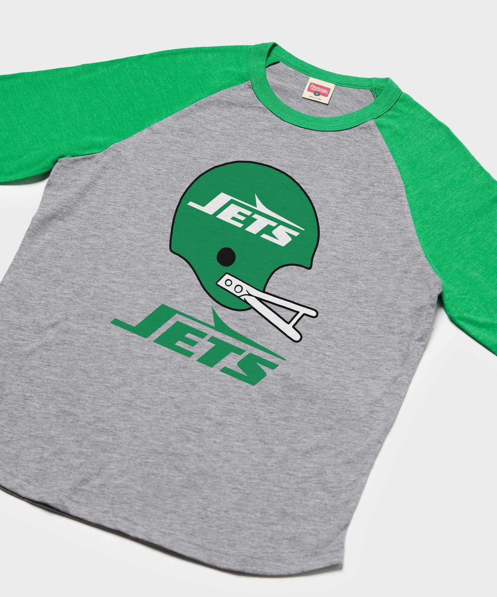 new york jets big helmet raglan