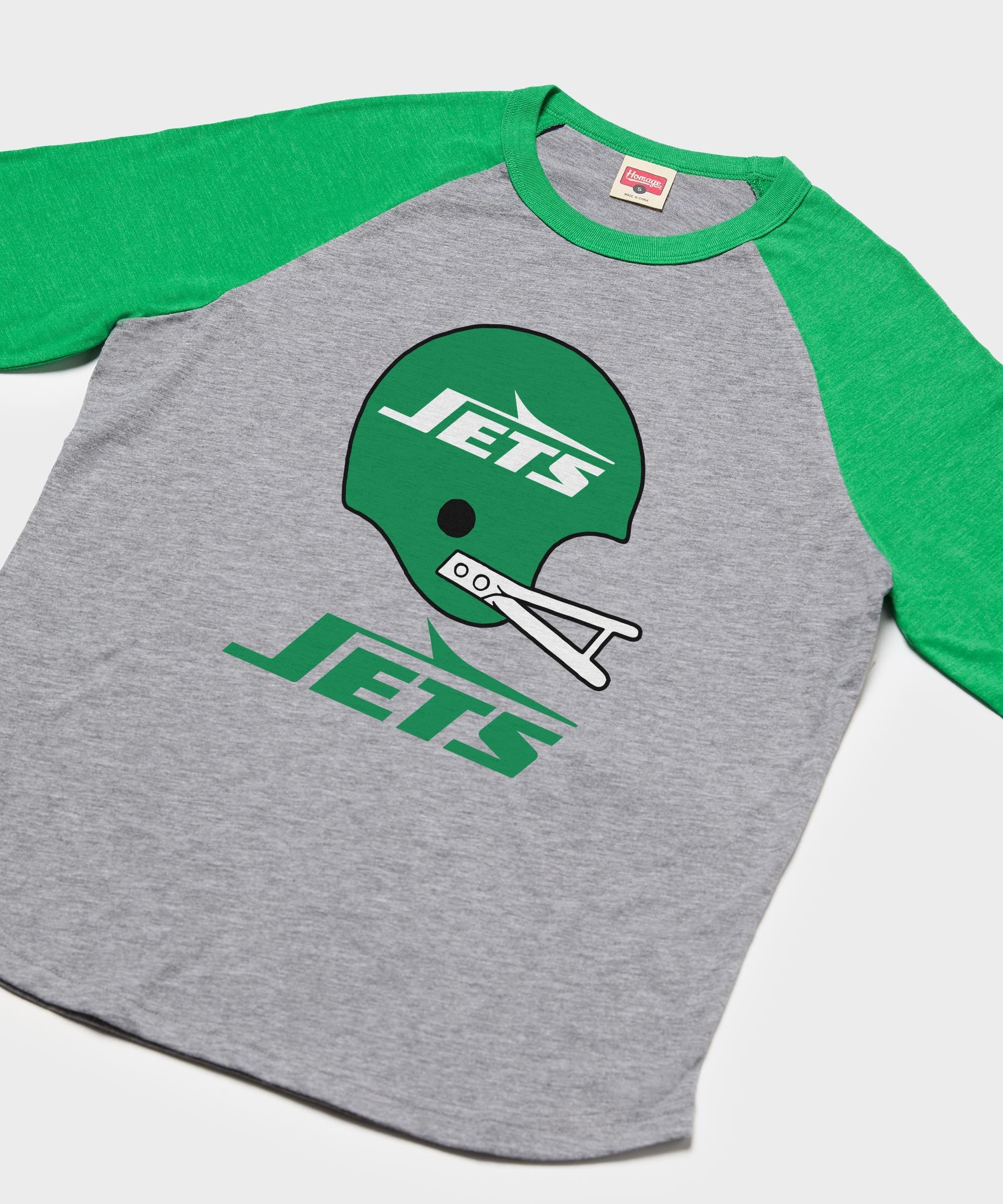 new york jets big helmet raglan