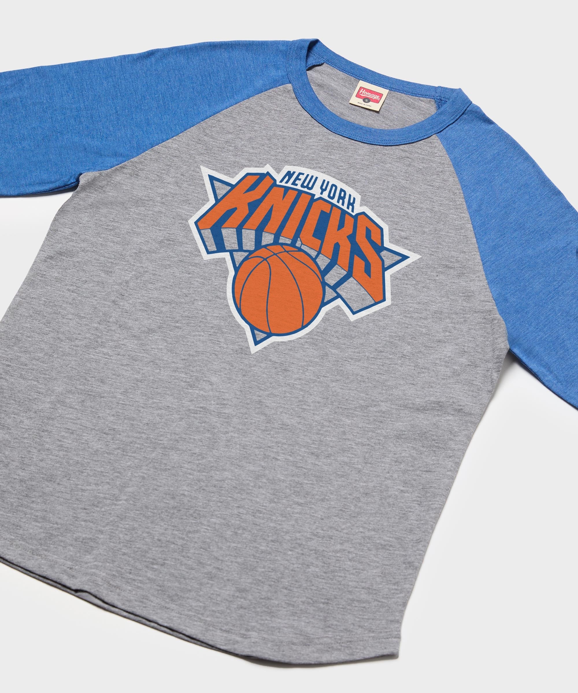 new york knicks logo raglan