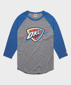 okc thunder logo raglan