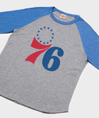 philadelphia 76ers logo raglan