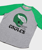philadelphia eagles big helmet raglan