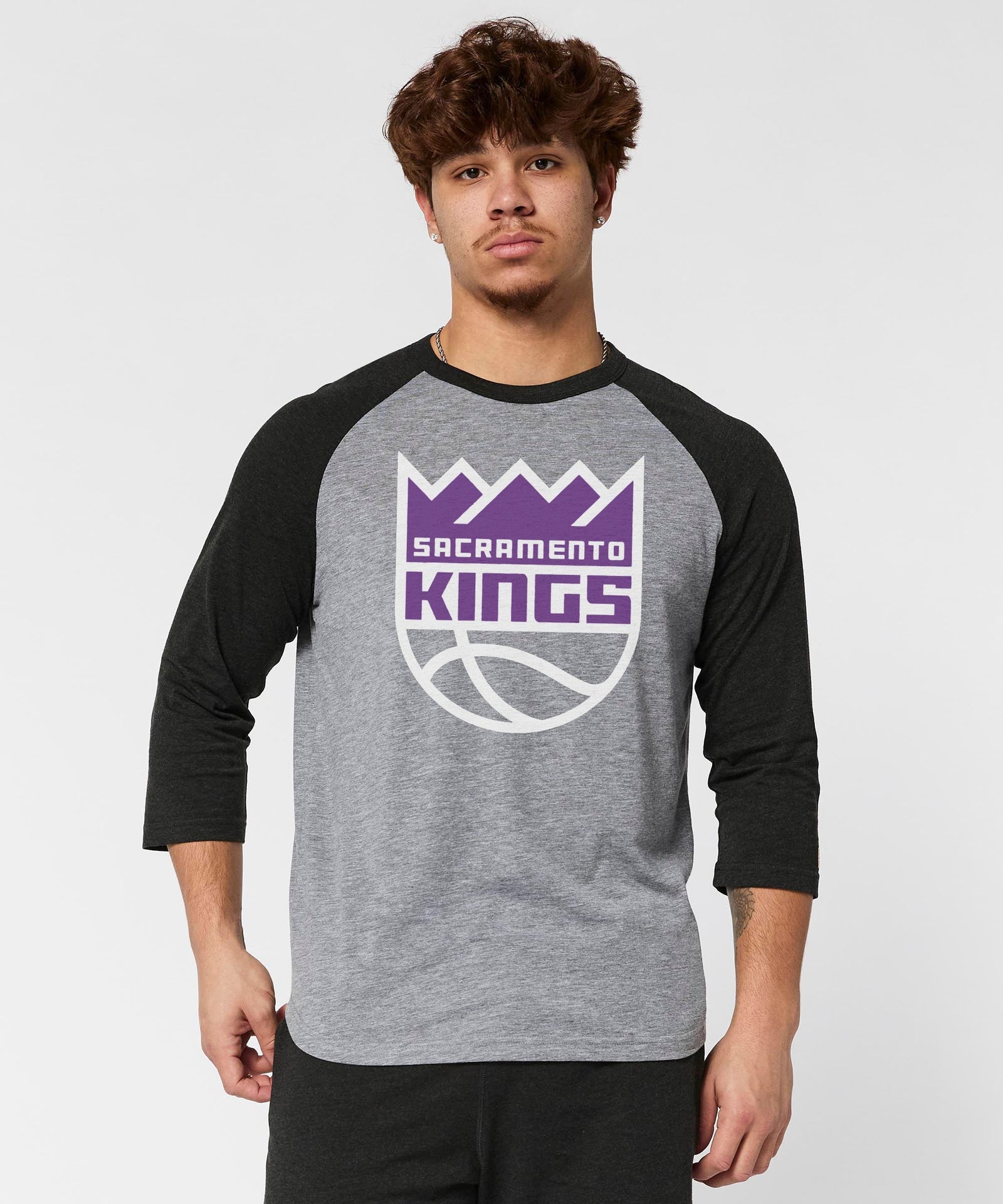 sacramento kings logo raglan
