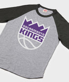 sacramento kings logo raglan