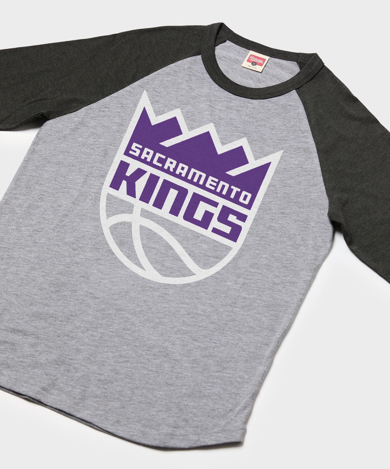 sacramento kings logo raglan