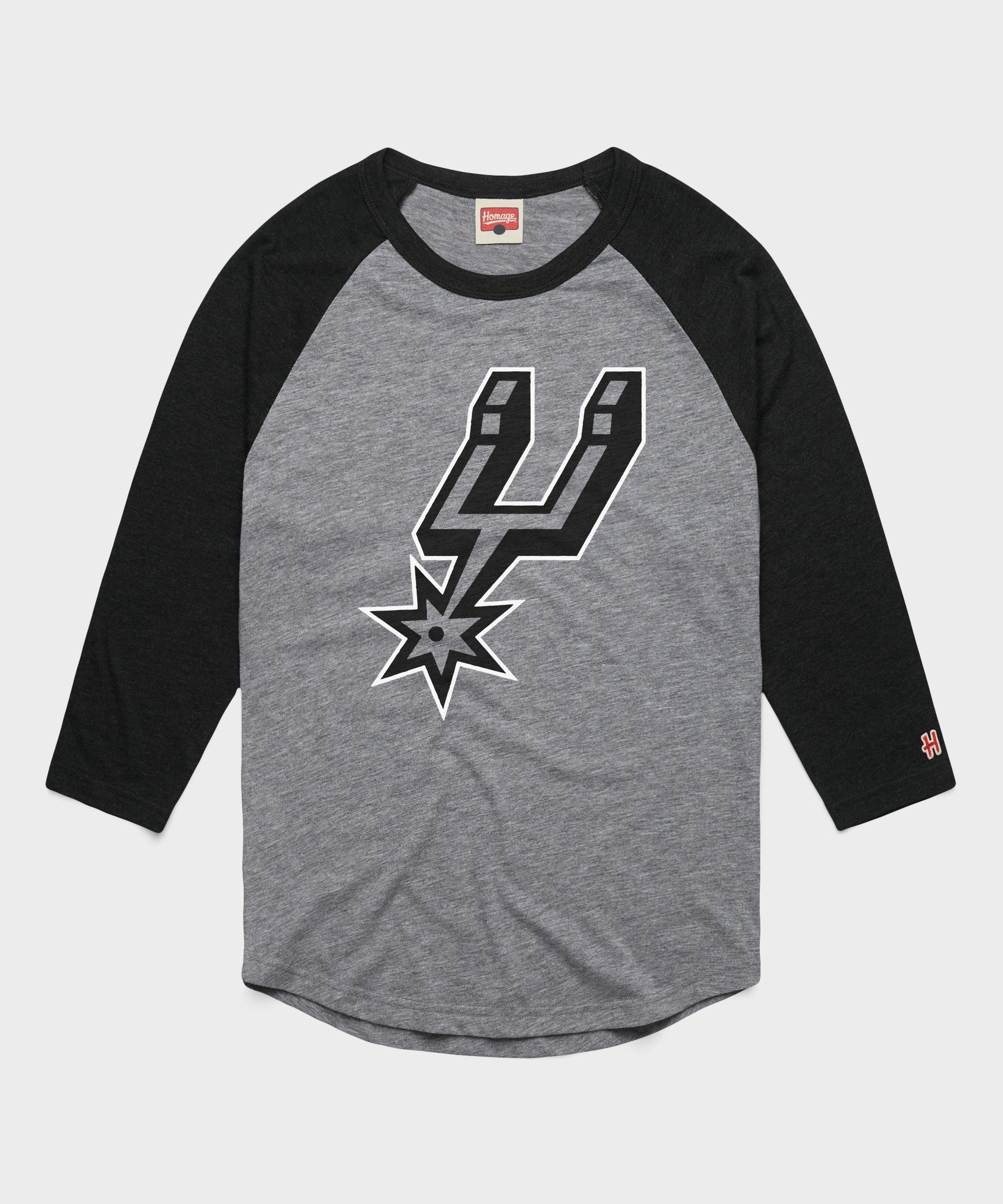 san antonio spurs logo raglan
