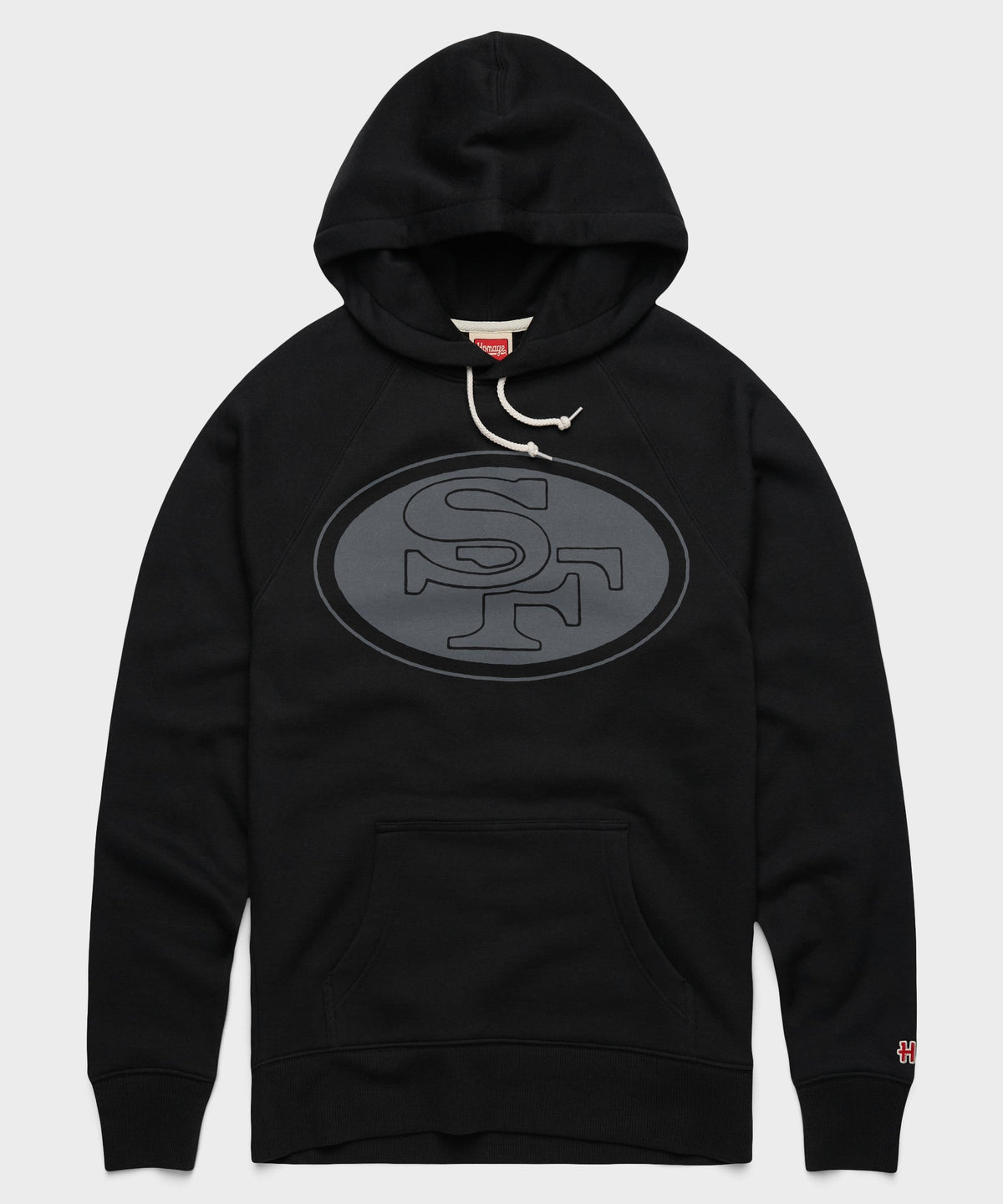 san francisco 49ers '68 blackout hoodie