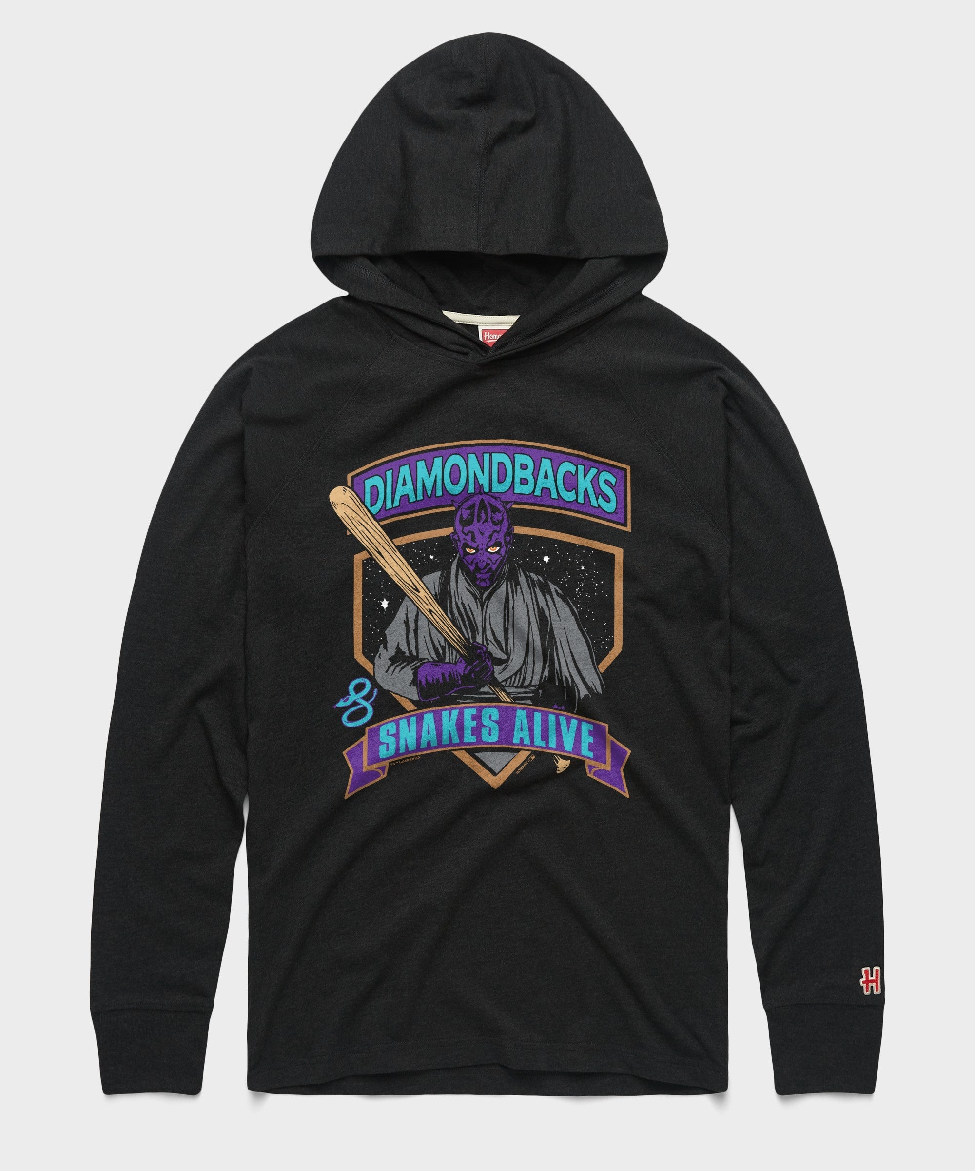 star wars x arizona diamondbacks dark side lightweight hoodie