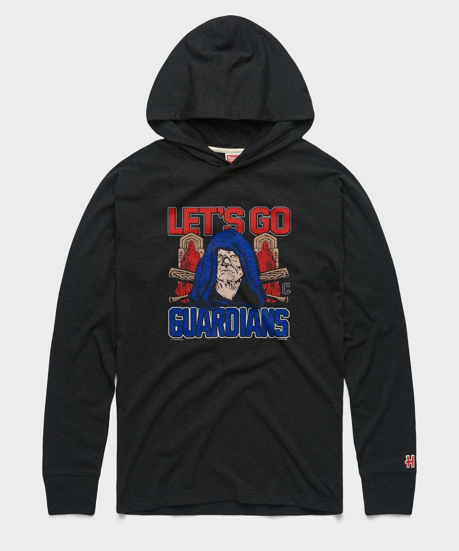 star wars x cleveland guardians dark side lightweight hoodie