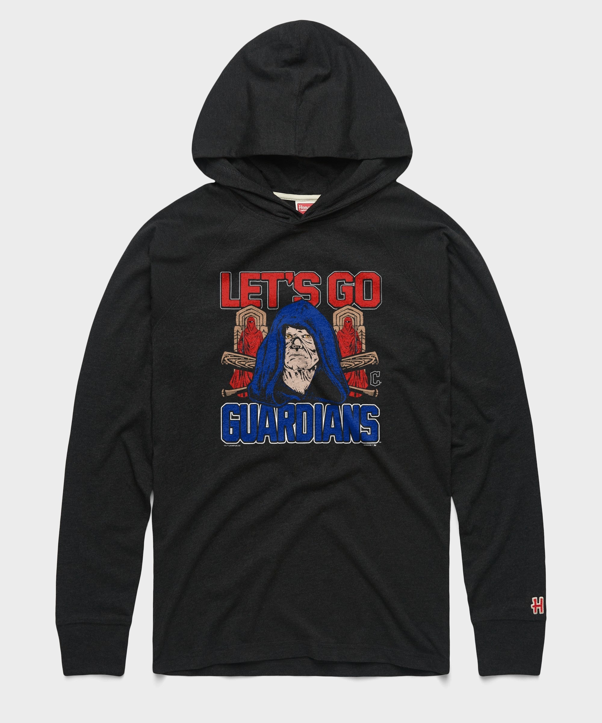 star wars x cleveland guardians dark side lightweight hoodie