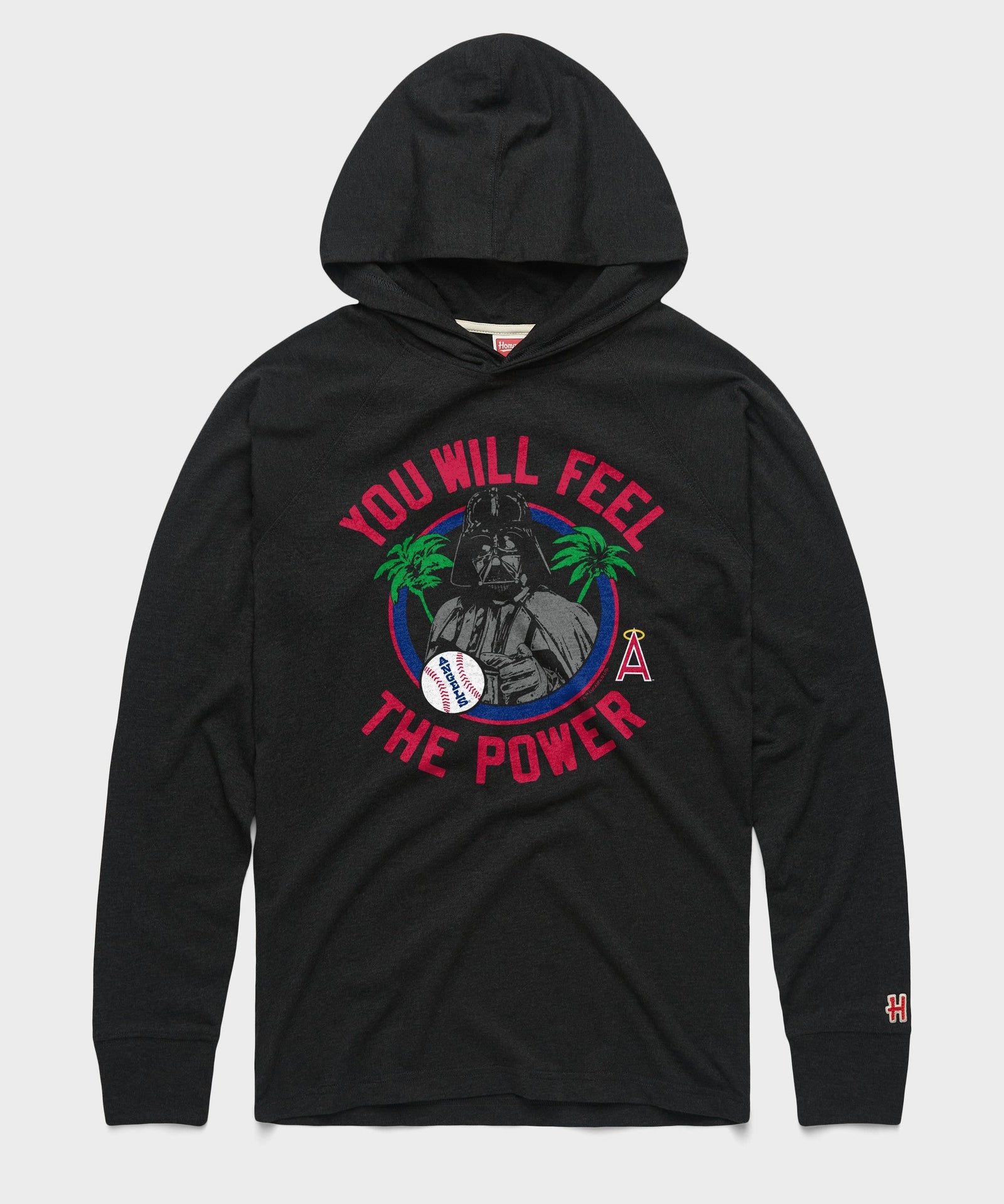 star wars x los angeles angels dark side lightweight hoodie