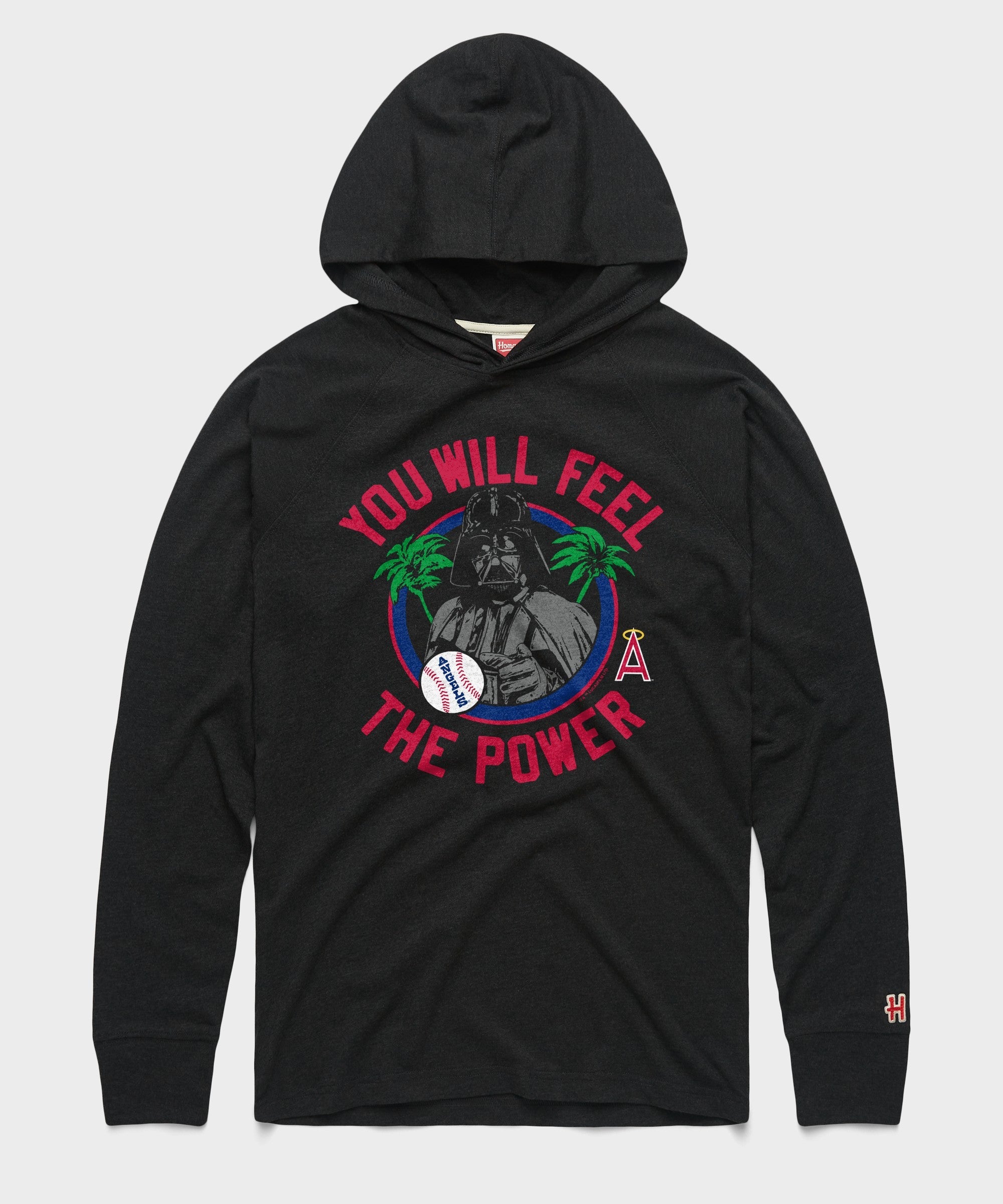 star wars x los angeles angels dark side lightweight hoodie