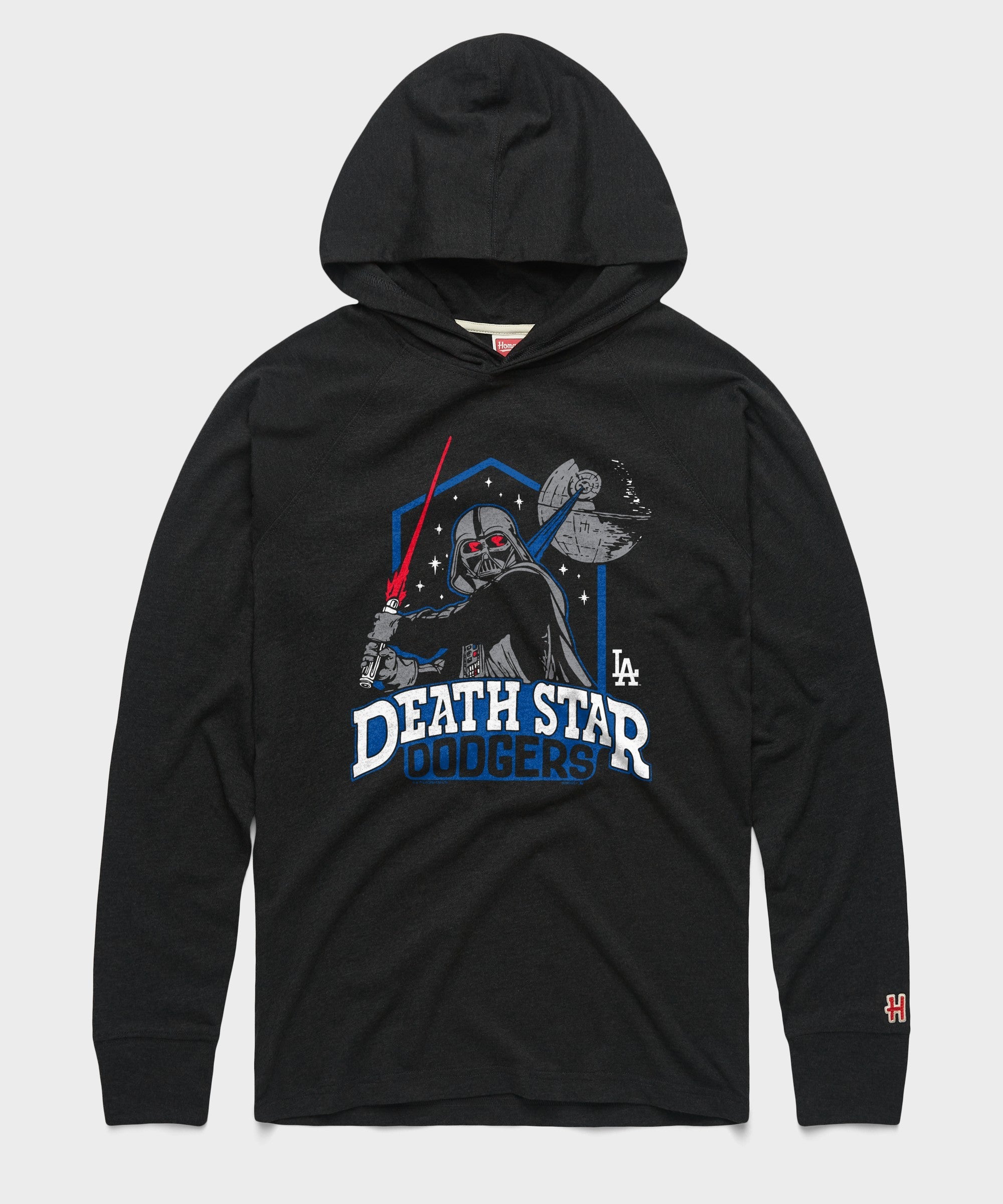 star wars x los angeles dodgers dark side lightweight hoodie