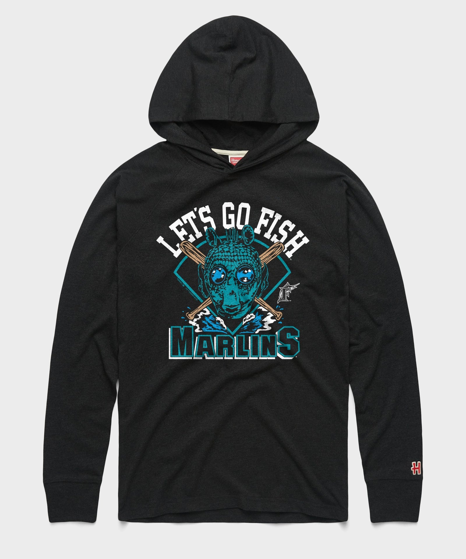 star wars x miami marlins dark side lightweight hoodie