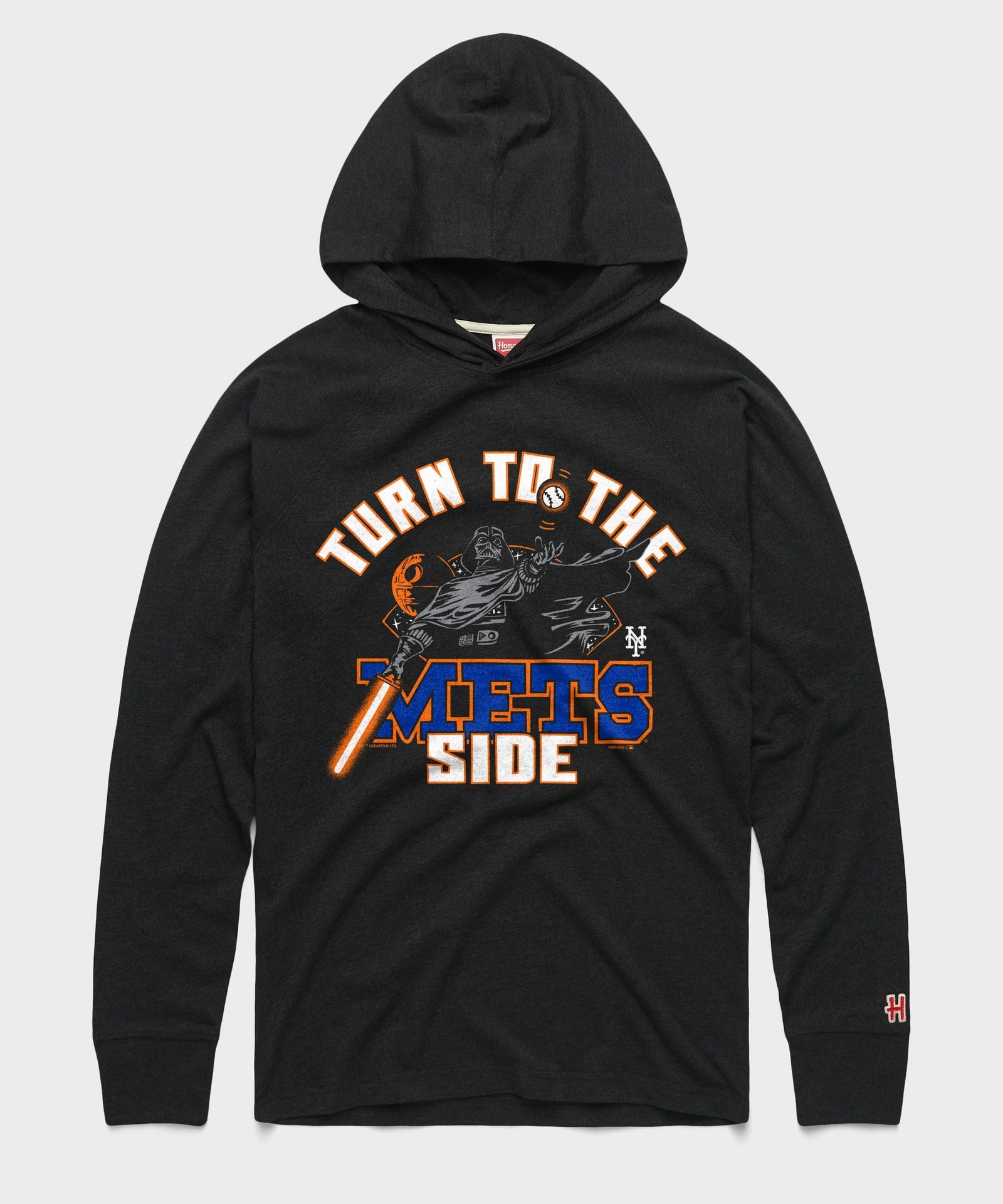 star wars x new york mets dark side lightweight hoodie