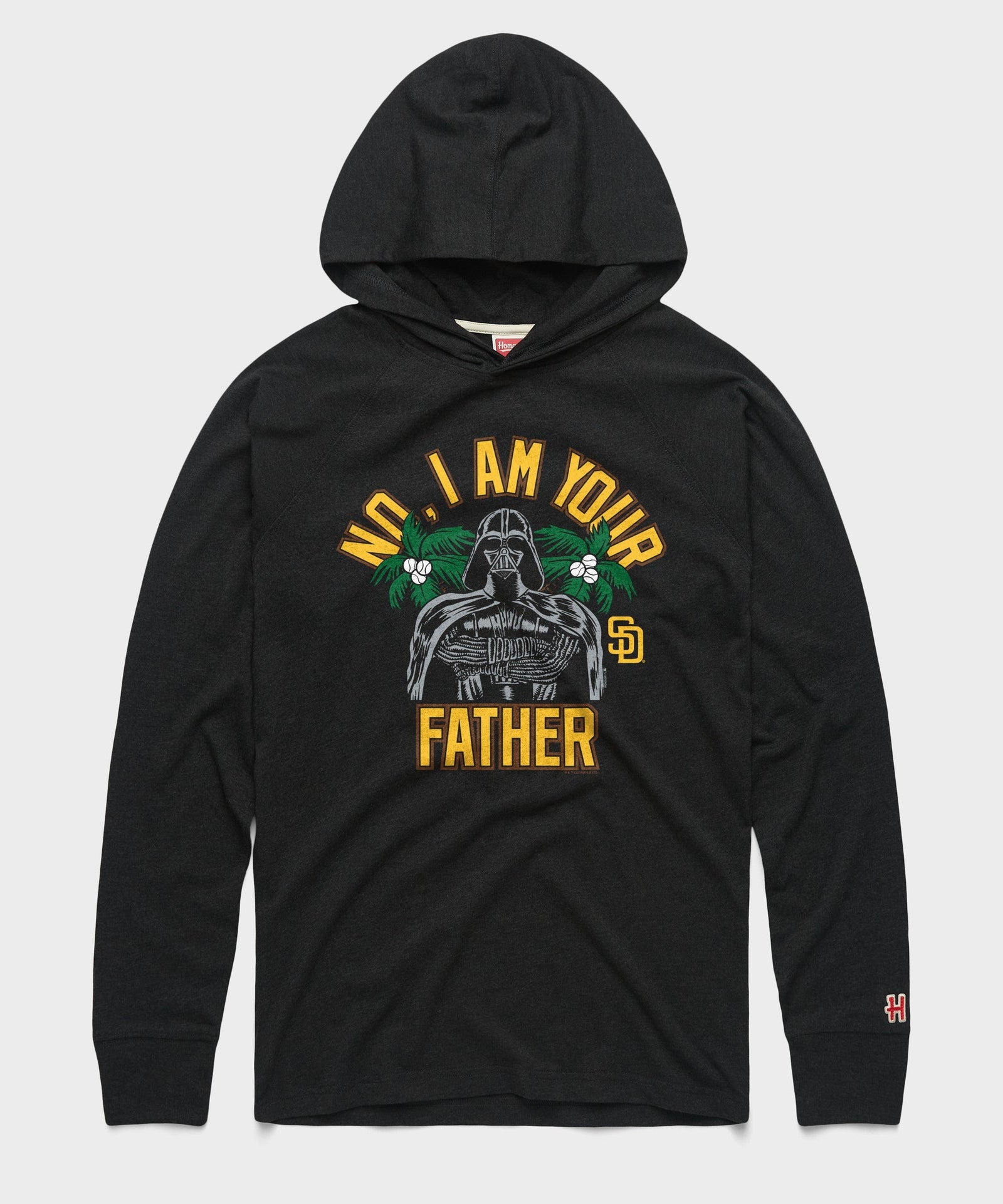 star wars x san diego padres dark side lightweight hoodie