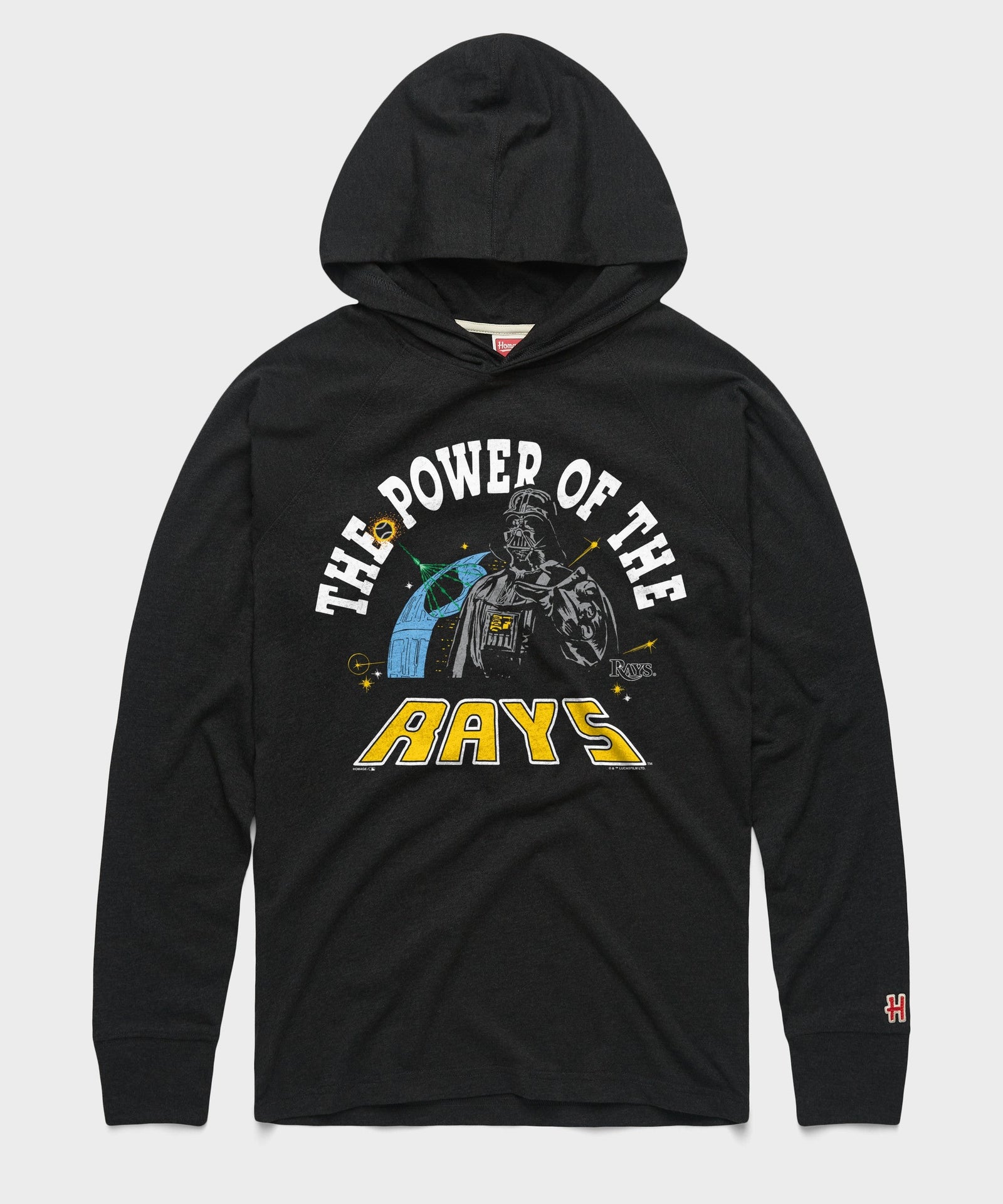 star wars x tampa bay rays dark side lightweight hoodie