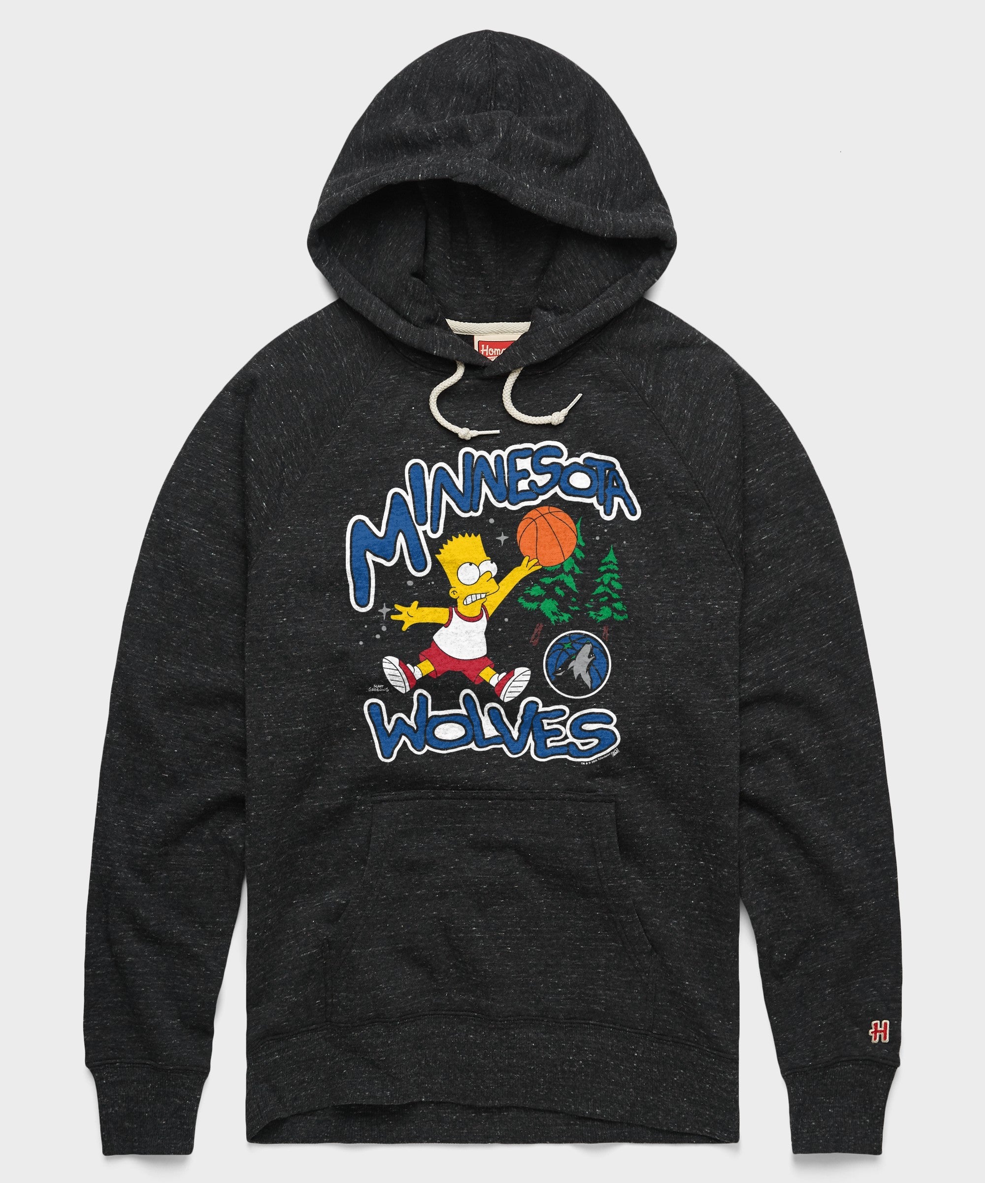 the simpsons bart x minnesota timberwolves hoodie
