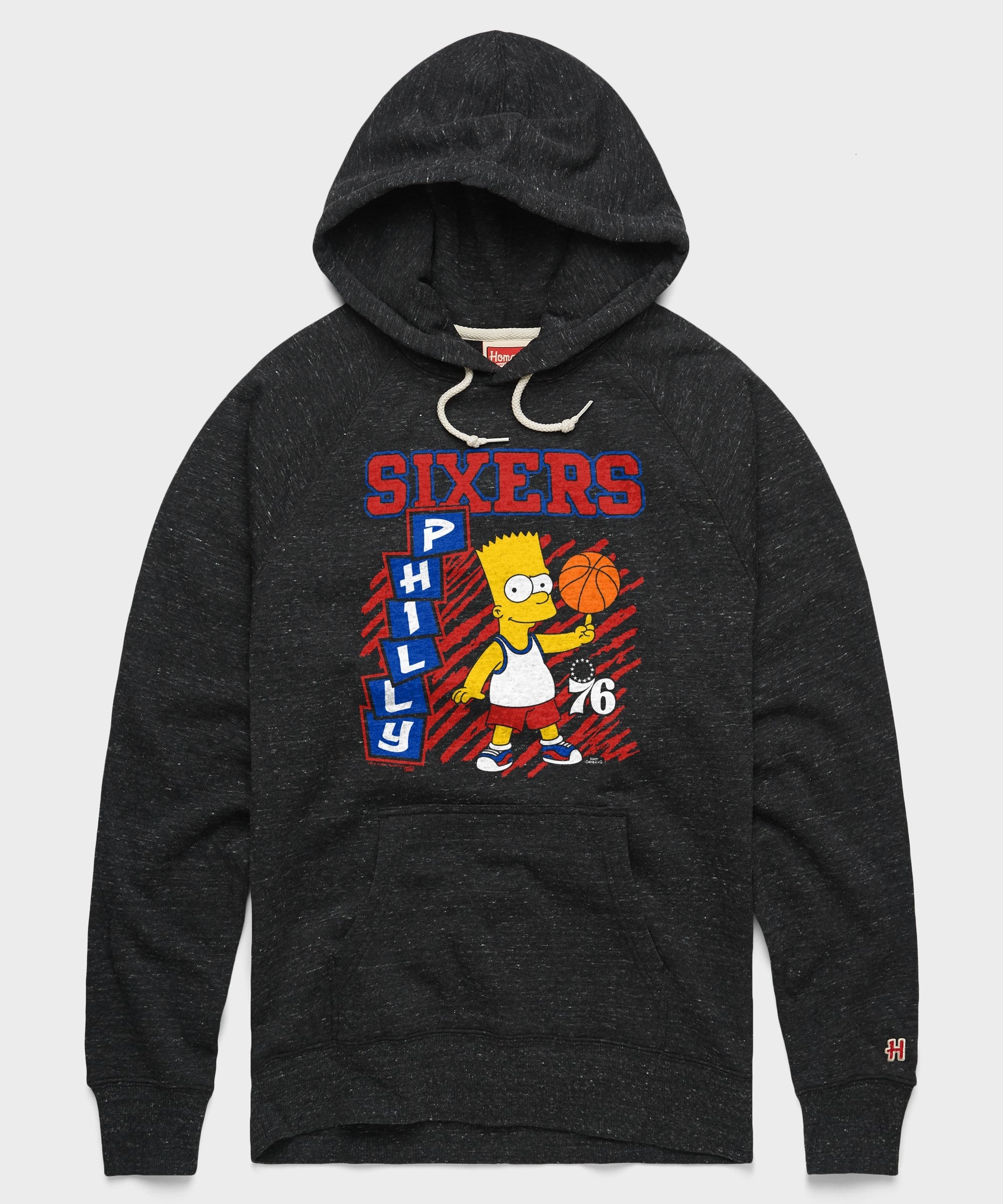 the simpsons bart x philadelphia 76ers hoodie