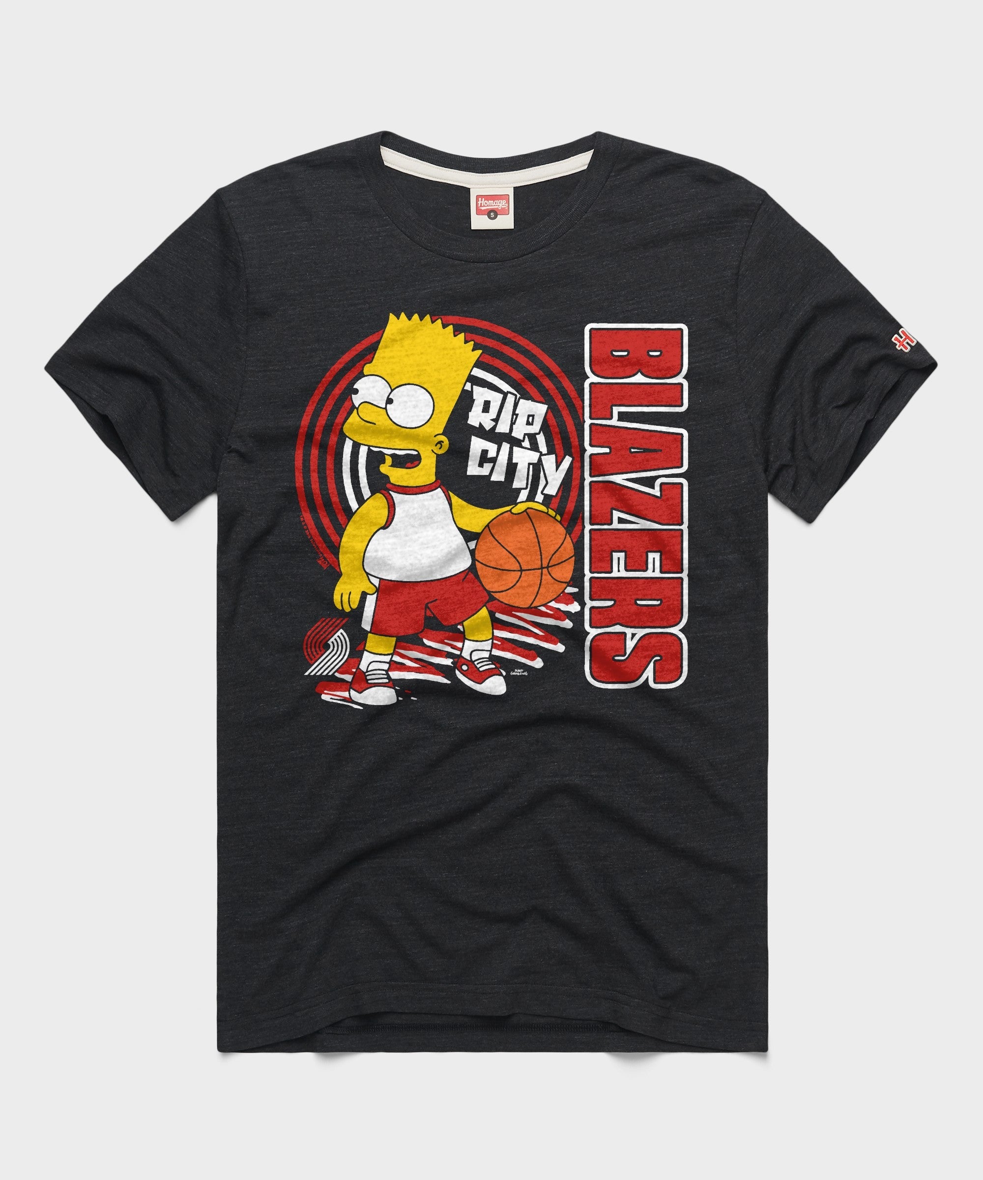 the simpsons bart x portland trail blazers