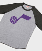 utah jazz logo raglan