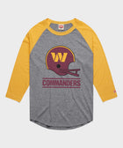 washington commanders big helmet raglan