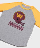 washington commanders big helmet raglan