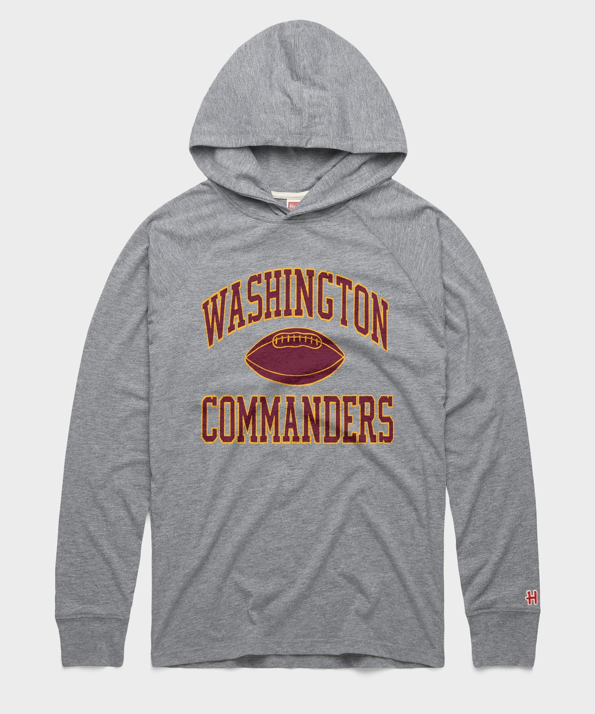 washington commanders gridiron lightweight hoodie