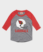 youth arizona cardinals big helmet raglan