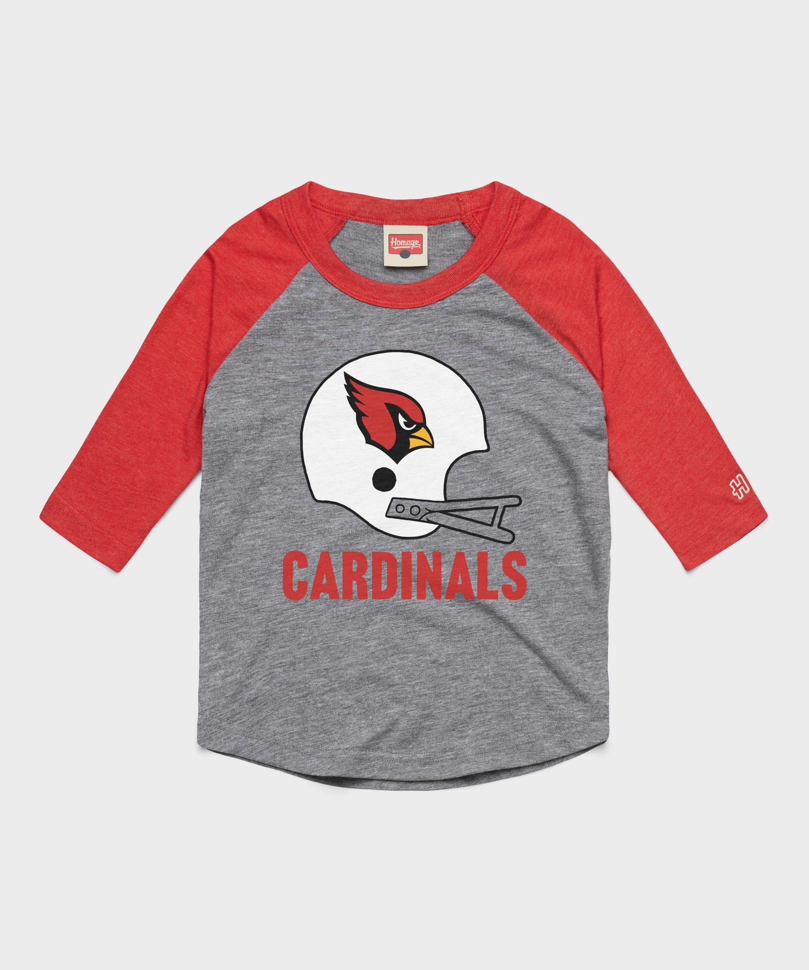 youth arizona cardinals big helmet raglan