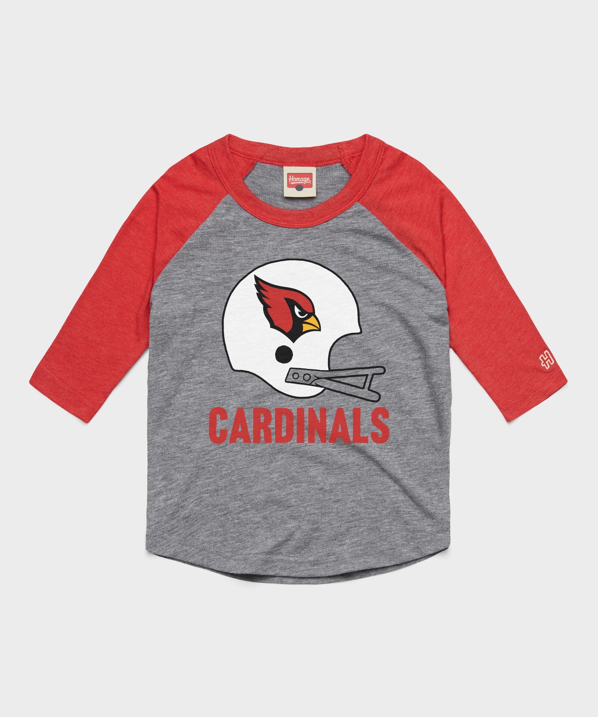 youth arizona cardinals big helmet raglan